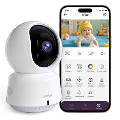 Comfyer baby monitor 2K resolution delivers clear detail for daytime and nighttime baby monitoring.