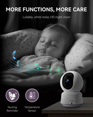 Comfyer Hybrid Video Monitor 2K camera capturing fine details in the nursery