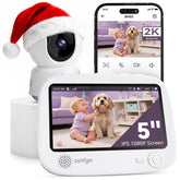Comfyer Hybrid Video Monitor front view showing compact nursery-ready design for easy setup