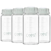 COMI natural glass baby bottle 5oz with clear glass for storage