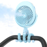 COMLIFE misting fan on stroller for cooling during outings