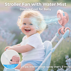 COMLIFE misting tank demonstrates on-the-go refreshment for hot days.