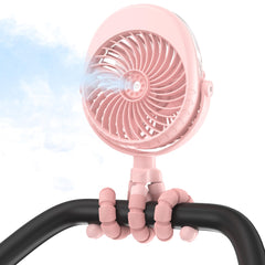 COMLIFE upgraded 4000mAh stroller fan delivers long-lasting cooling for outings.