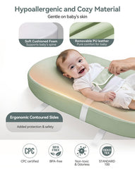 COMOMY changing pad safety belt and protective cover prevent pinching