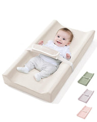 COMOMY baby changing pad with wipeable cover for quick cleanups during diaper changes