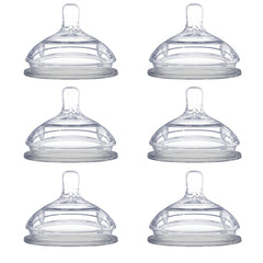 Comotomo replacement nipples with variable flow Y-cut for adjustable feeding pace.