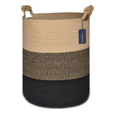 COMSE blanket basket closeup weave shows soft cotton rope texture for safe toy storage.