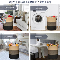 COMSE blanket basket dimensions 157x217 show tall, roomy storage for blankets.
