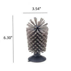 Comsnows turtle brush curved head cleans narrow bottles and decanters with ease