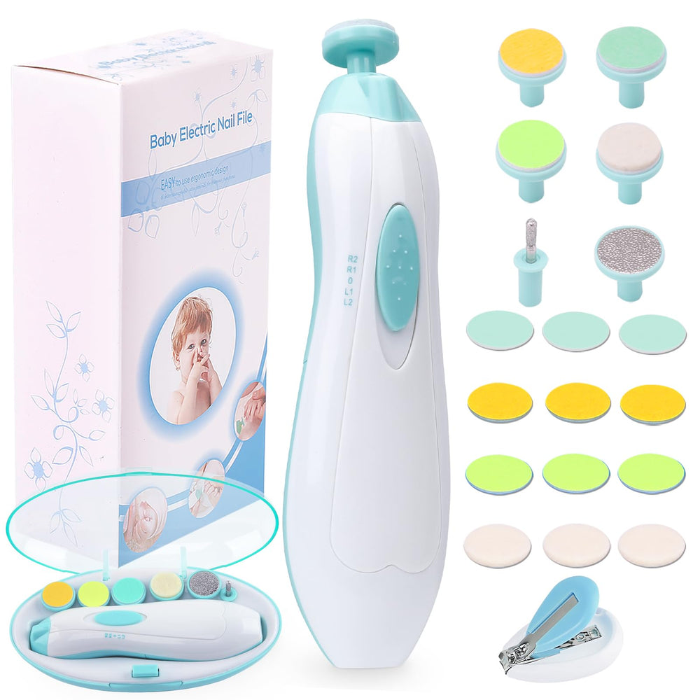 Consevisen Baby Nail Trimmer front view with LED light for precise trimming.