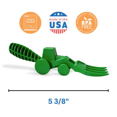 Constructive Eating easy-grip-handles help toddlers self-feed confidently.