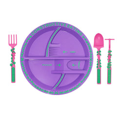 Toddler utensils set by Constructive Eating designed for tiny hands