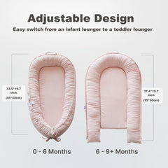 CooCooBaby baby nest cover Mistyrose Corduroy offers cozy hug-like support