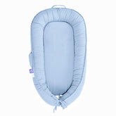 CooCooBaby infant lounger cover closeup shows breathable cotton for gentle comfort.