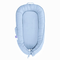 CooCooBaby infant lounger cover closeup shows breathable cotton for gentle comfort.