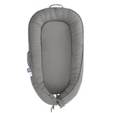 CooCooBaby Infant Lounger slate gray cover closeup showing breathable fabric and comfort