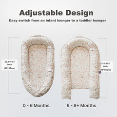 CooCooBaby nest cover soft cotton texture ideal for sensitive-skin comfort.