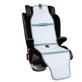 Cool Carats car seat cooling pad grey - front view, reduces heat for safe skin