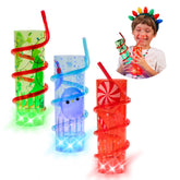Cool Things Corp light up holiday straw cups Christmas Tree design for festive drinks