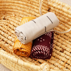 CoolaPeach muslin swaddle blanket baby swaddled, promoting a secure, soothing routine at nap time.
