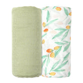 CoolaPeach muslin swaddle soft-weave demonstrates breathable, skin-friendly wrap for newborns