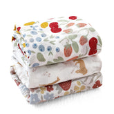 CoolaPeach swaddle floral large blanket: soft fabric ideal for cozy newborn swaddling.