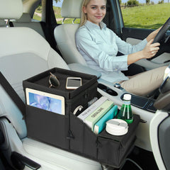 COOLBEBE Car Seat Organizer cup-holders with drinks secured during travel