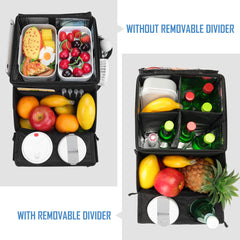 COOLBEBE Car Seat Organizer insulated-compartments usable as cooler or storage