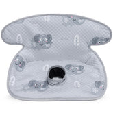 COOLBEBE car seat protector close-up shows waterproof layer for diaper leaks