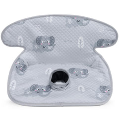 COOLBEBE car seat protector close-up shows waterproof layer for diaper leaks