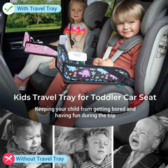 COOLBEBE erasable surface travel tray cleans quickly after mess-free doodles