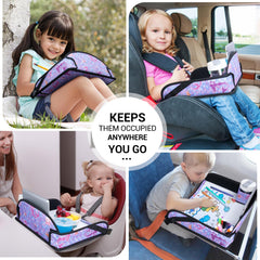 COOLBEBE Mermaid Travel Tray folded flat for easy carry
