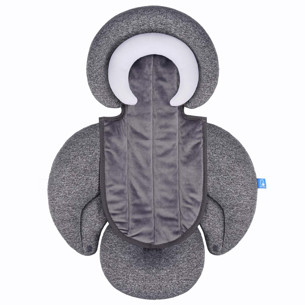 COOLBEBE new-2in1-babybody-cushion-inner-insert provides a snug newborn fit in car seats.