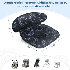 COOLBEBE piddle pad universal-fit design works with most car seats.