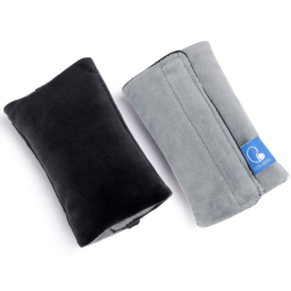 CoolBebe velvet seatbelt pad offers comfort and rub prevention during car rides.