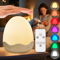 COOLNIGHT egg night light in 10 colors for versatile nursery ambience.