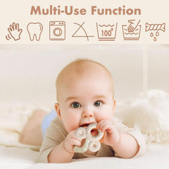 COOROBIN 3D honeycomb cotton bib absorbs droplets quickly for dry clothing