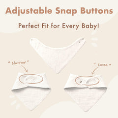 COOROBIN adjustable-snaps newborn-36m allow easy sizing and secure fit.