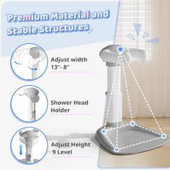 COOSEYA baby bath stand triangular-base provides stable stance on wet floors