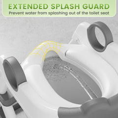 COOSEYA Frog toilet seat features soft waterproof cushion for comfortable seating.