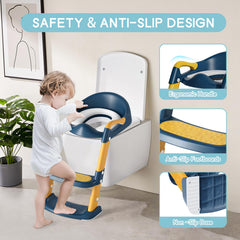 COOSEYA potty-training toilet anti-slip base keeps seat stable during use