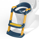 COOSEYA potty-training toilet foldable blue-yellow for compact storage and quick setup