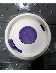 Copco To Go tumbler shows textured non-slip sleeve for secure grip.