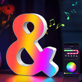 Coplsdors light-up letters flash music-synced colors for parties