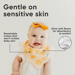Copper Pearl 4-pack gift set Clementine offers stylish bibs ideal for gifting and outfits.