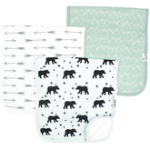 Copper Pearl Archer Set burp cloth folded for compact storage with ultra-soft feel