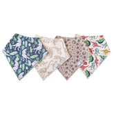 Copper Pearl Baby Bandana Bibs 4-Pack front view showing stylish, absorbent drool protection