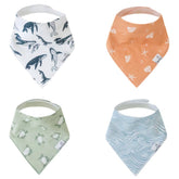 Copper Pearl bandana bibs front-view display for stylish drool protection.