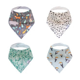 Copper Pearl Bengal bibs front view with stylish print and drool protection.