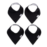 Copper Pearl Soft Cotton Bibs demonstrate gentle drool absorption for baby comfort.